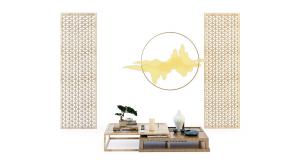 新中式实木茶几、茶桌组合