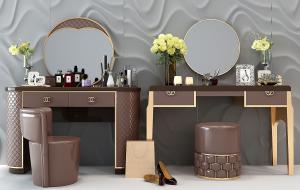 简欧梳妆台、坐墩组合