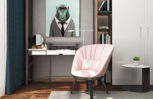 后现代梳妆台、书桌椅组合