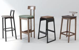 新中式吧台椅、吧凳
