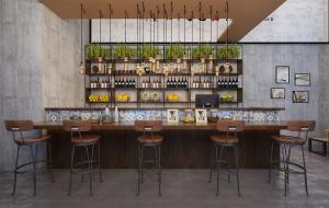 工业风酒吧吧台、吧台椅