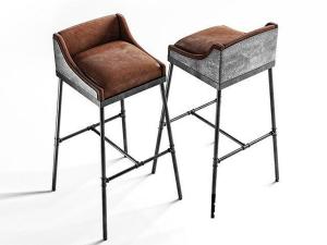 工业风铁艺吧台椅