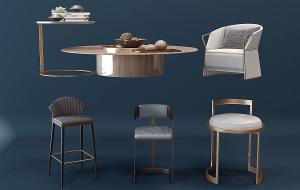 北欧吧台椅、休闲椅组合