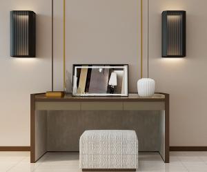 新中式梳妆台、坐墩组合