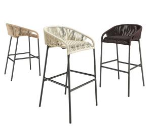 工业风loft藤编吧台椅、吧凳