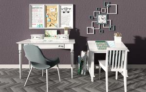 欧式儿童书桌椅、写字台