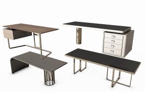 现代简约轻奢书桌、办公桌、写字台