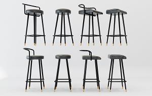 现代吧台椅、吧凳组合