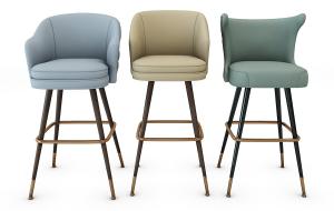 现代吧台椅组合