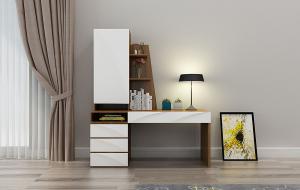 现代书桌、装饰画组合3d模型 现代书桌、装饰画组合