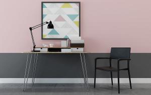 北欧简约书桌椅组合3d模型 北欧简约书桌椅组合