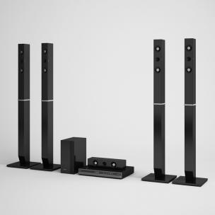 立柱音箱、DVD机组合