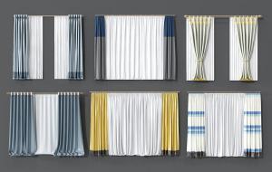 简欧轻奢窗帘、套色窗帘