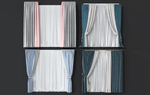 现代轻奢窗帘、垂帘