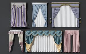 欧式窗帘、窗幔