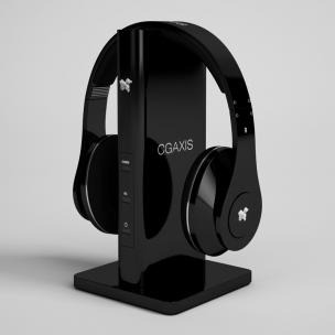 黑色头戴式耳机