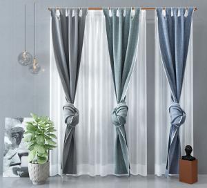 北欧纯色窗帘、窗帘杆3d模型 北欧纯色窗帘、窗帘杆