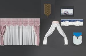 美式窗帘、床帏、拉帘、折叠窗帘