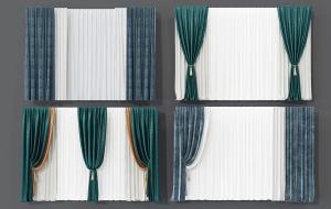 欧式窗帘、纱帘、垂帘