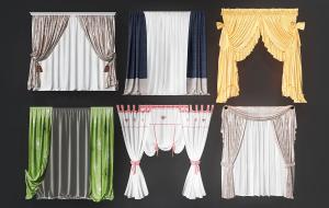 欧式窗帘、花边窗帘