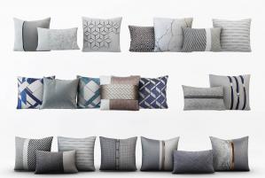 现代、后现代奢华灰色抱枕