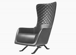 欧式皮革休闲椅办公椅