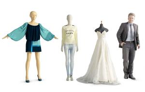 婚纱、连衣裙、西服服装模特3d模型 婚纱、连衣裙、西服服装模特