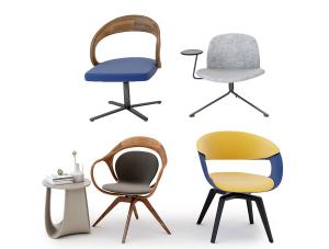 现代休闲椅、办公椅组合