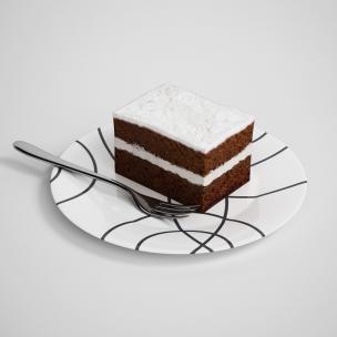 巧克力夹心蛋糕、食品食物