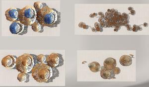 新中式金属镂空花朵