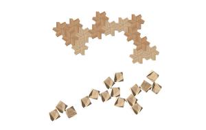 北欧儿童房实木花瓣墙饰挂饰