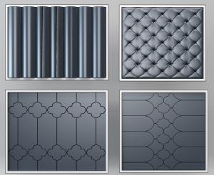 现代波浪、纽扣软包背景