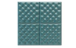 菱形、方形拼接软包床头背景