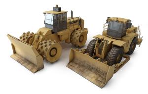 轮式推土机工程车