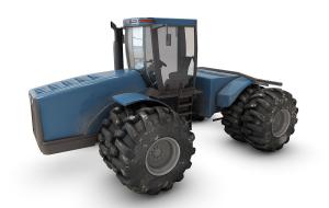 双轮胎拖拉机工程车