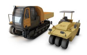 钢制履带运输车、轮胎压路机工程车