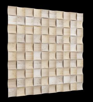 方形拼接凹凸纹理装饰背景墙