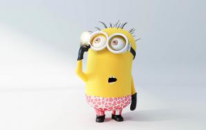 卡通玩具小黄人、现代玩具桌摆