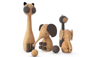 儿童木偶玩具、大象、玩具猫