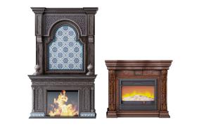 深色阿拉伯风格壁炉