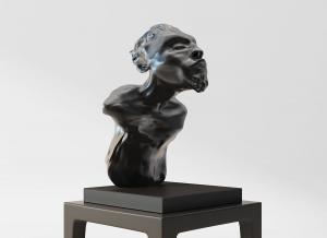 现代抽象半身人物雕像、雕塑摆件