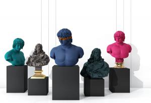 西方欧式人物半身男士雕塑、摆件