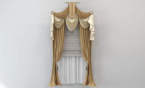 法式窗帘、窗幔、罗马帘