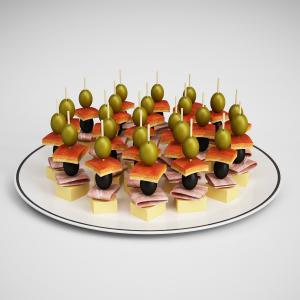 穿成串的食物、生日派对聚会用品