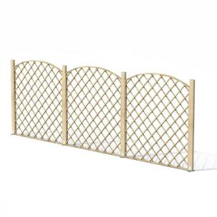 田园网格护栏、格栅栏杆