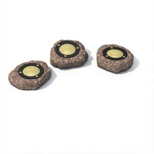 在石头上的射灯、室外景观草坪灯