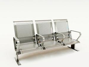 现代不锈钢座椅、银行座椅组合