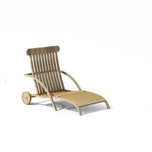 户外带轮、曲线躺椅