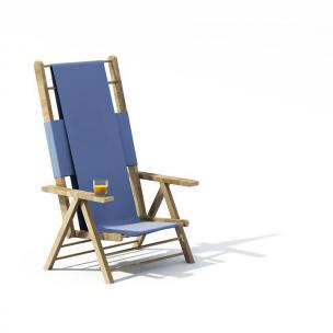 户外布料躺椅、果汁组合