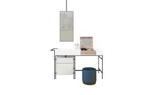 现代铁艺梳妆台组合